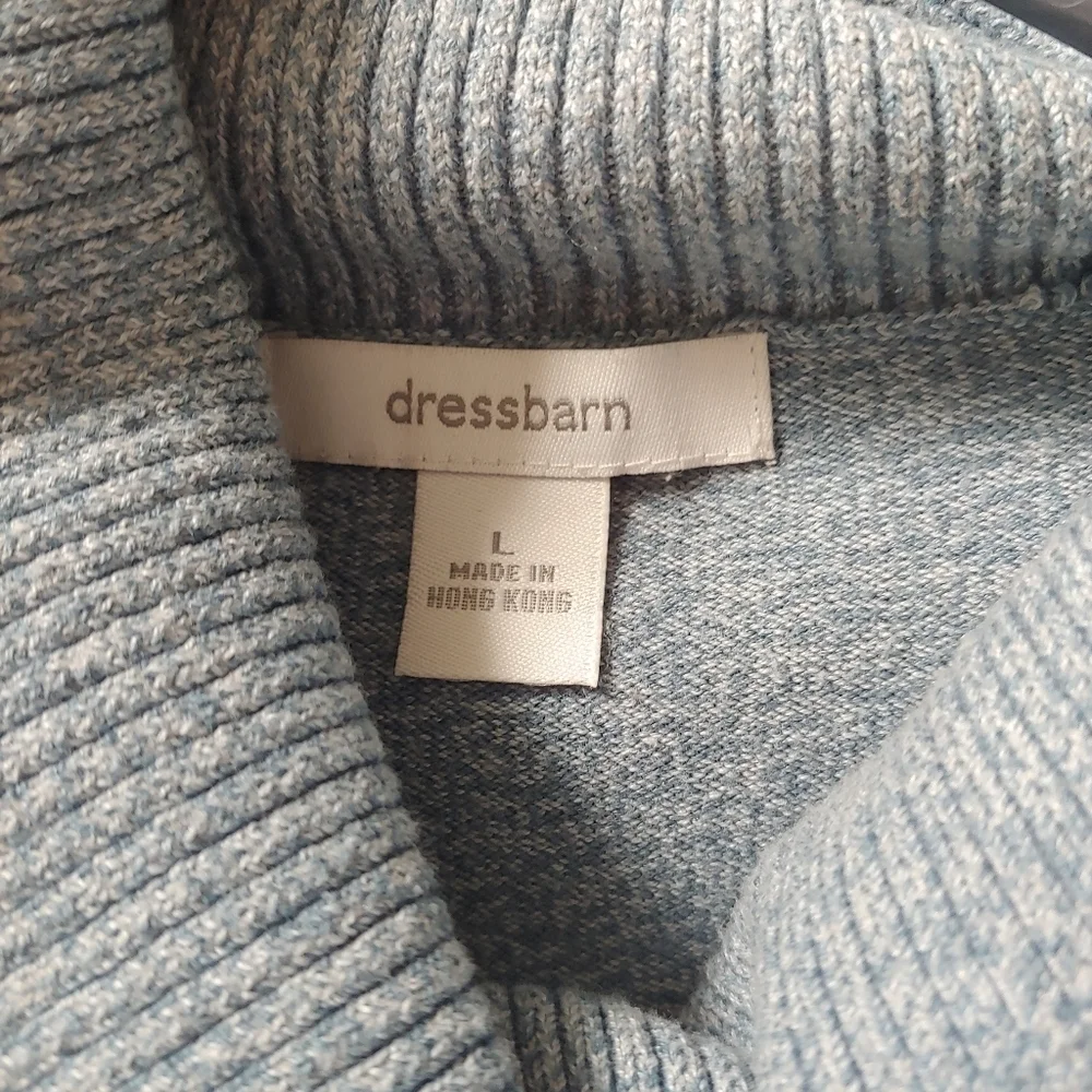 Vintage Blue Turtleneck Sweater Womens Large